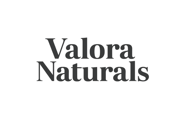 Valora Naturals logo on a white background